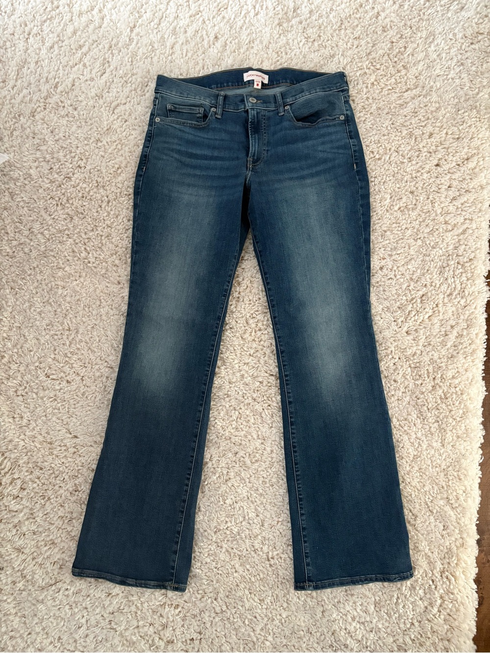 Lucky Brand Women's Medium-Dark Blue Flare Jeans